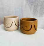 Luna Candle Light holder - Speckled Pink