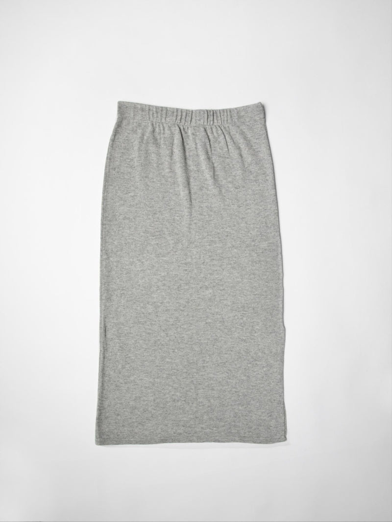 long skirt knit grey Mundo Melocoton