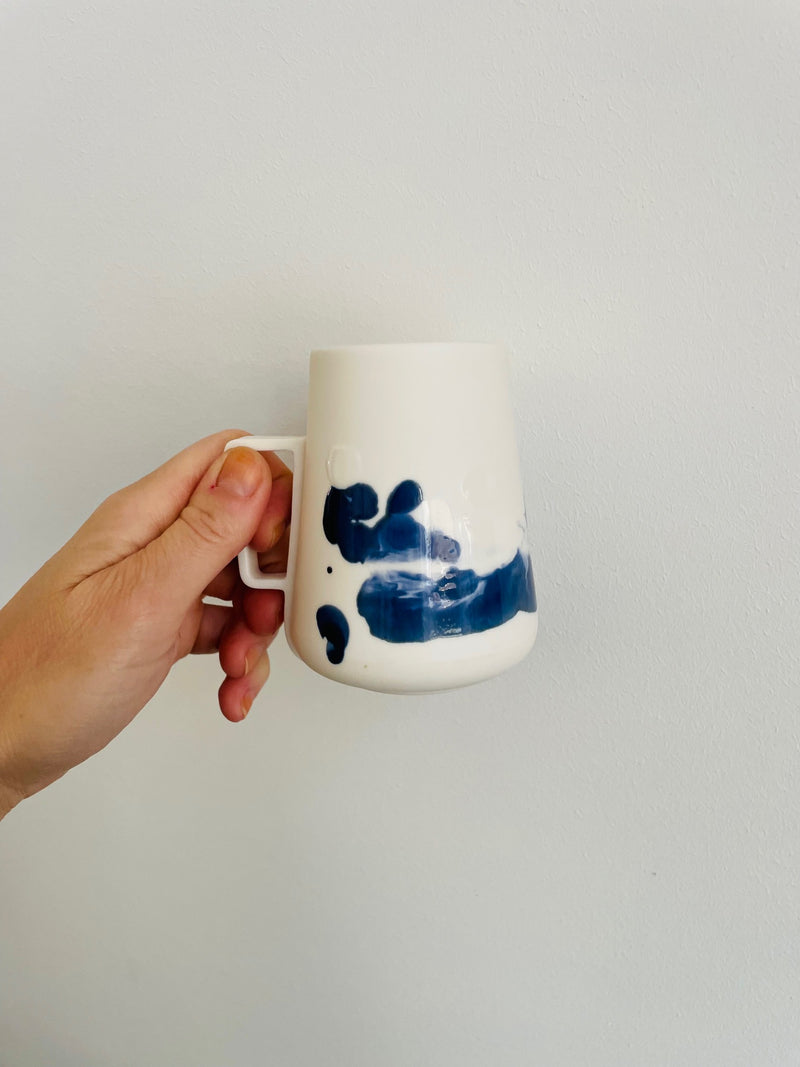 Large Mug Handle - Cobalt Blue