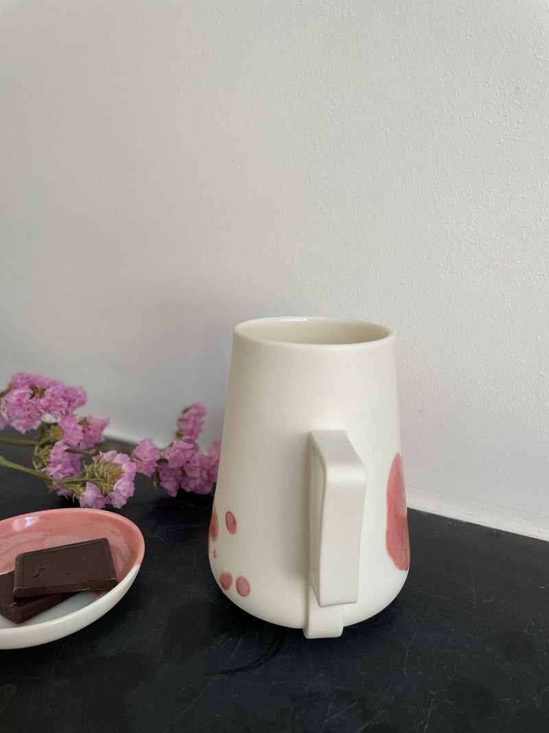 Large Mug Handle - Rutile Pink